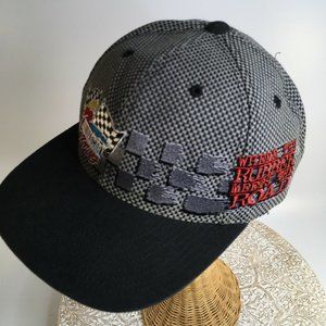 Nascar Racing Trucker Snap Back Hat Cap Where The Rubber Meets The Road One Size